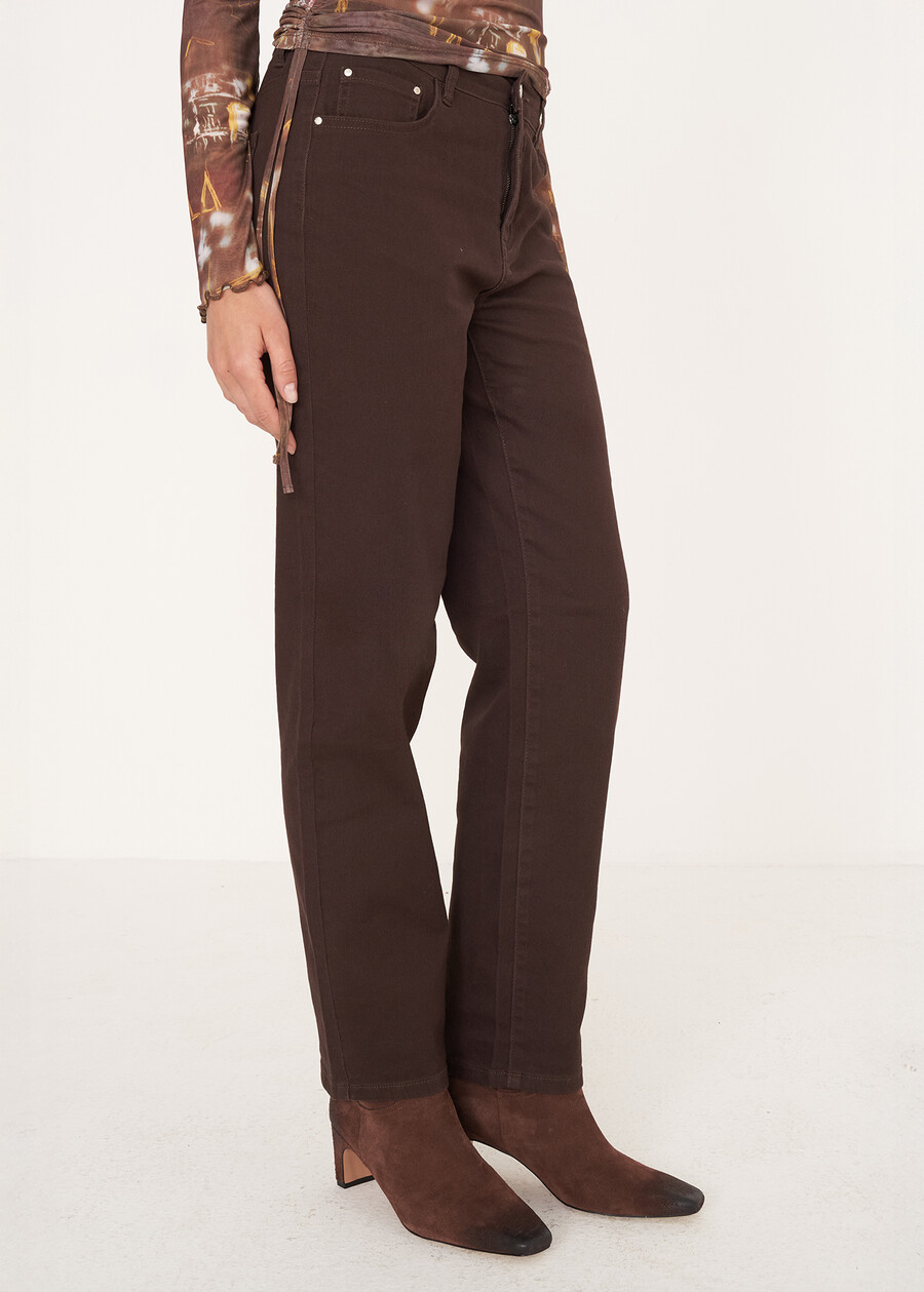 Jeans KateJ cinque tasche MARRONE CAFFE Donna , immagine n. 2