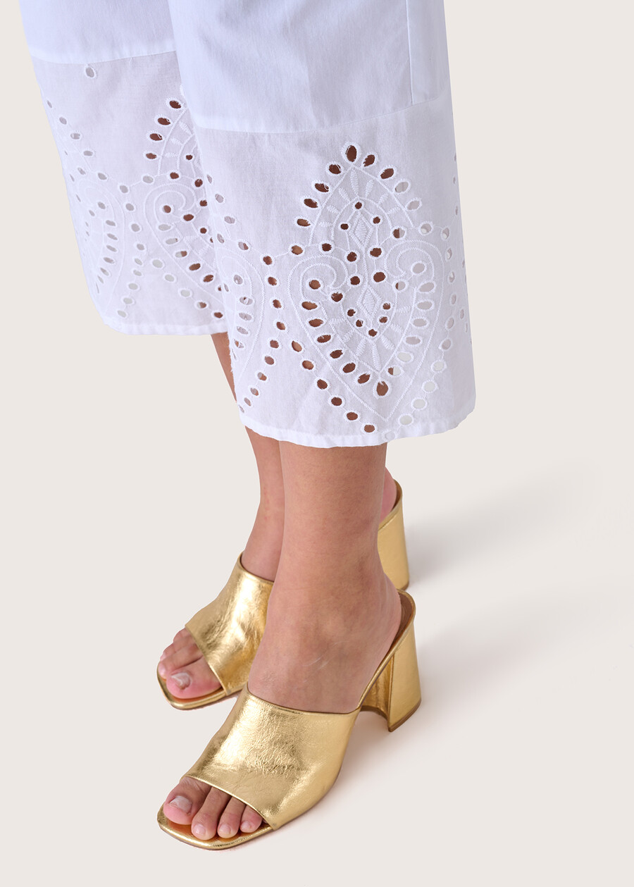 Pinocchietto Polty 100% cotone BIANCO Donna , immagine n. 4