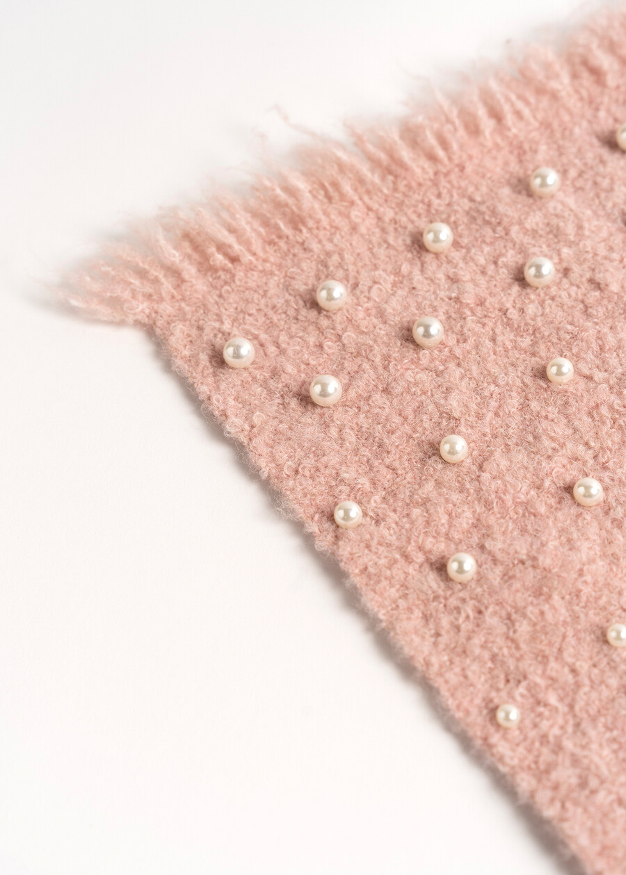 Gift Idea – Pearl-Detail Scarf e Matching Beanie ROSACELESTE FIORDALISO Woman , image number 4