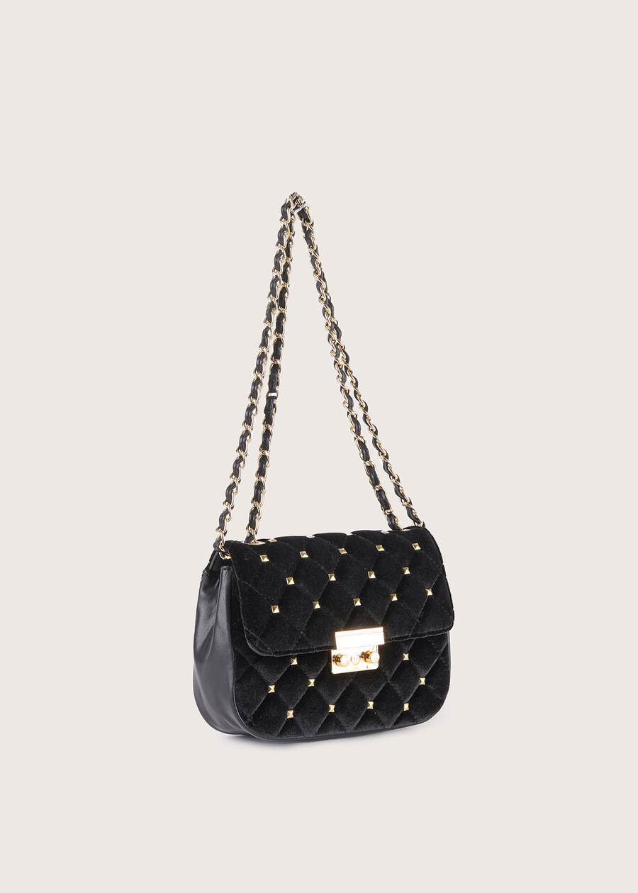 Pochette Bertha in velluto NERO BLACKVIOLA MOSTO Donna , immagine n. 2