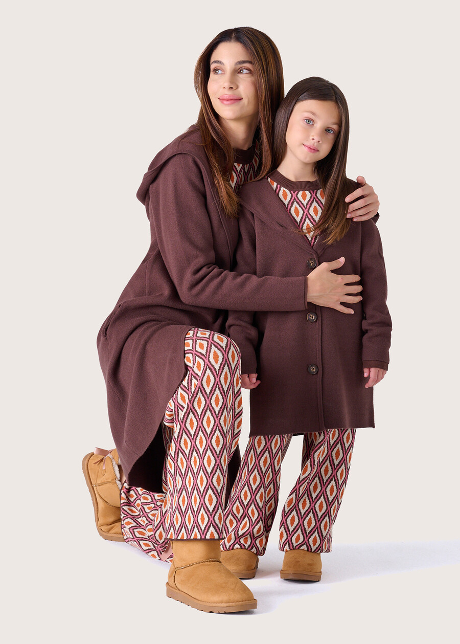 Cardigan Cecil in maglia MARRONE CASTAGNA Donna , immagine n. 5