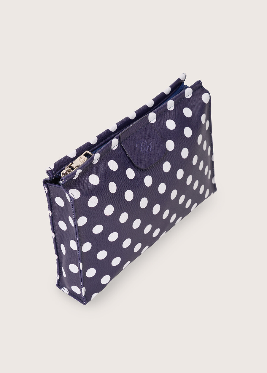 Baik polka dot eco-leather beauty case BLUE OLTREMARE  Woman , image number 2