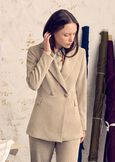 Guenda giacca in velluto ROSSO BORDEAUXBEIGE GREIGEBLUE OLTREMARE Donna immagine n. 1