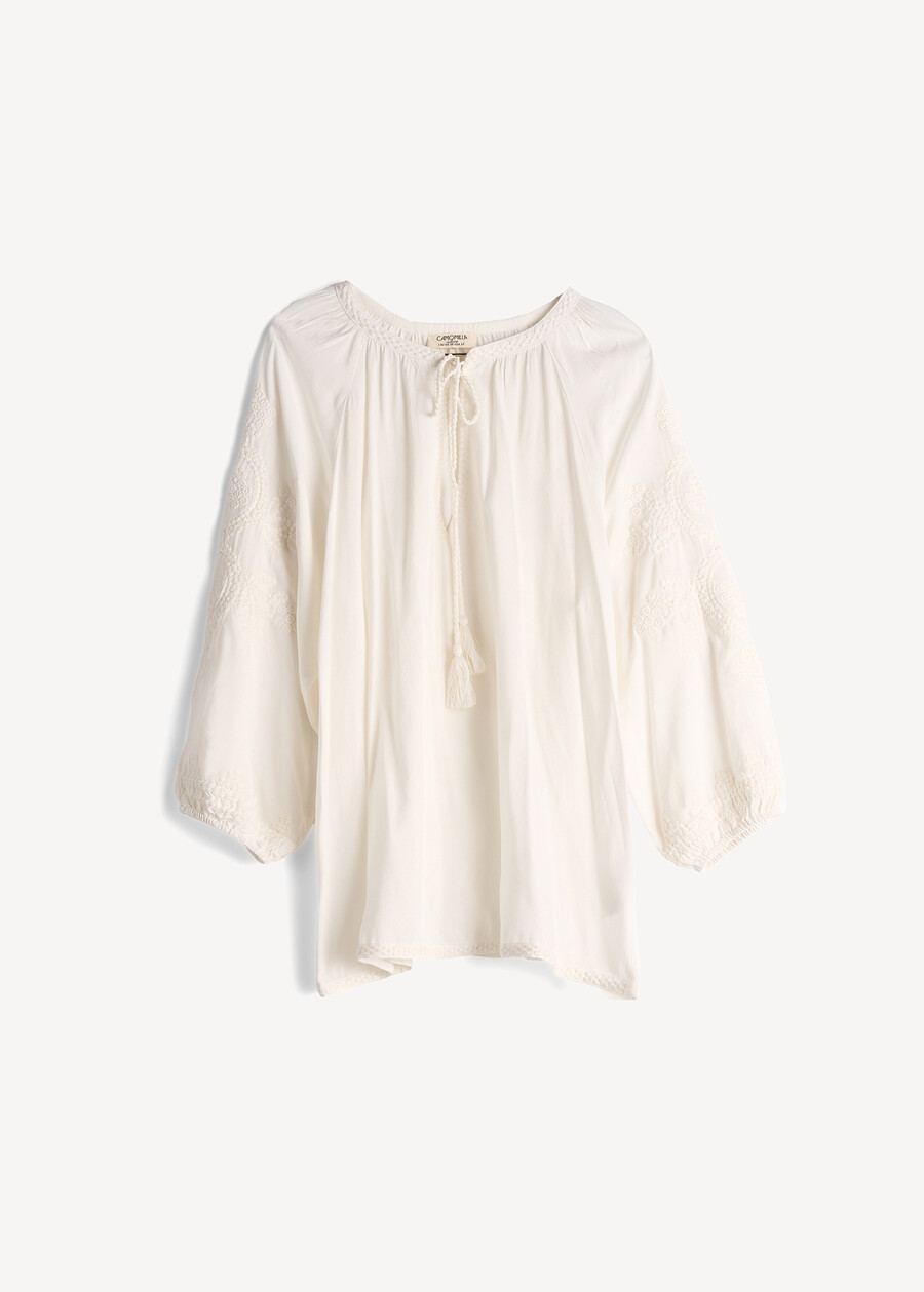 Barby embroidered blouse BIANCOMARRONE Woman , image number 5