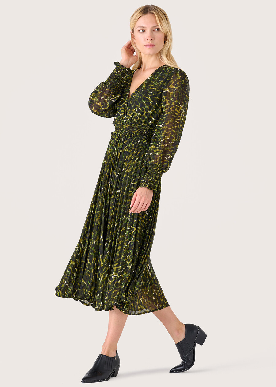 Abito midi Alis in georgette VERDE MUSCHIO Donna , immagine n. 1