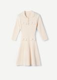 Aloe knitted dress BIANCO BURRO Woman image number 4