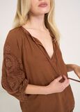 Barby embroidered blouse BIANCOMARRONE Woman image number 2