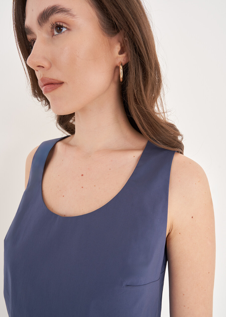 Top Teddy In Cotone BLU AVION Donna , immagine n. 2