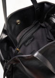 Bethel faux leather shopping bag NERO BLACKMARRONE FANGO Woman image number 4