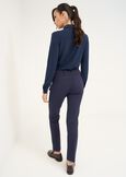 Pantaloni Kate Runner in punto Milano BEIGE LATTEBLU Donna immagine n. 4
