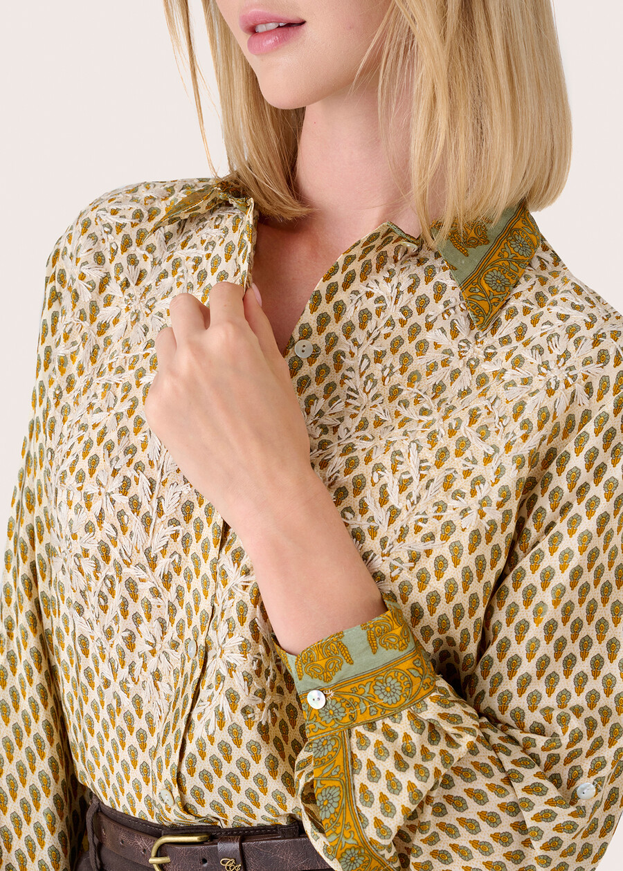 Camicia Cherry con ricamo BEIGE SAFARI Donna , immagine n. 3
