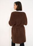 Cardigan lungo Carlie con cintura MARRONE Donna immagine n. 3