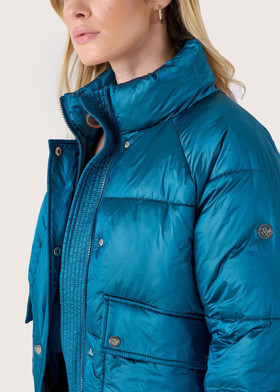 Piumino Papua con collo alto BLU COBALTO Donna , immagine n. 3