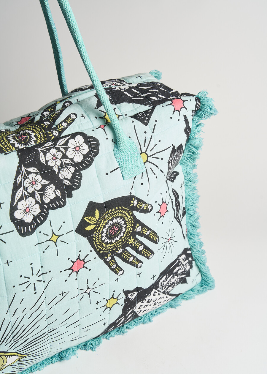 Shopping Blange con frange VERDE Donna , immagine n. 5