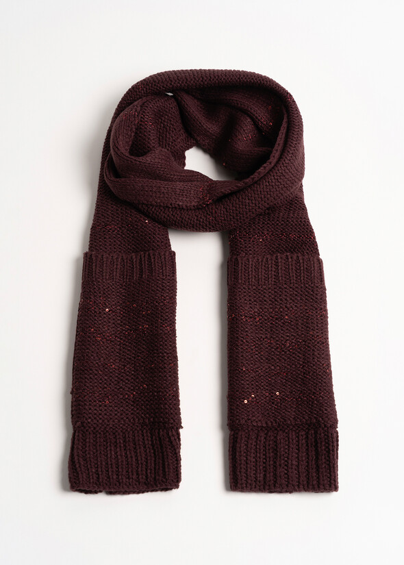 Sciarpa Sindy con paillettes e tasche VIOLA VINACCIA Donna null