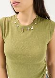 Serenity cotton T-shirt VERDE Woman image number 2
