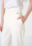 Alice bi-stretch slim trousers NERO BLACKBEIGE GESSOBLU Woman image number 4