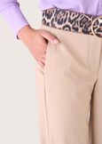 Giorgia polyviscose trousers BEIGE CAMMELLOGRIGIO MEDIUM GREY Woman image number 3