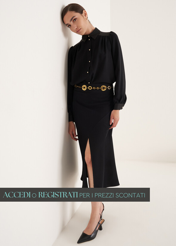 Gonna Gavril in cady NERO BLACK Donna null