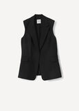 Gilet Gile Monopetto Con Tasche BIANCO WHITENERO BLACK Donna immagine n. 5