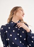 Camicia Alessia-T Pois Satinata BLU NAVY Donna immagine n. 2