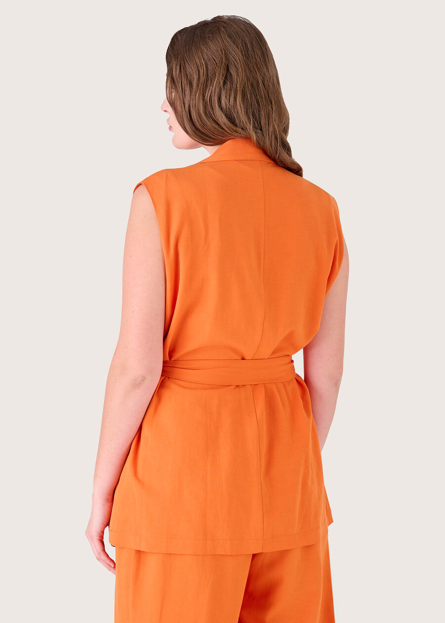 Gilet Giglio con fusciacca ARANCIO SUNRISE Donna , immagine n. 4