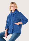Gaetan astrakan effect jacket BLU AVION Woman image number 1