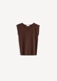 Top Toffee in maglia con micropaillettes MARRONE Donna immagine n. 5