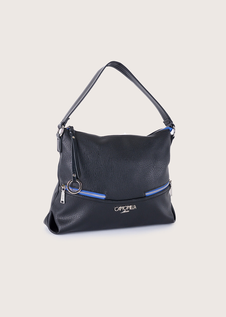 Borsa a sacca Briannika in ecopelle BLU GRAFITENERO BLACK Donna , immagine n. 2