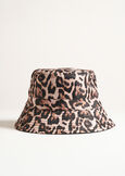 Cris reversible leopard bucket hat NERO BLACK Woman image number 3