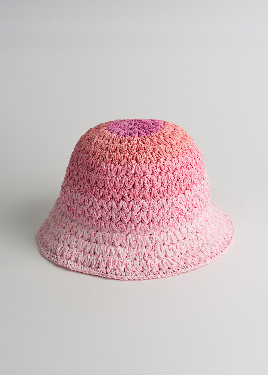 Cappello Cleope a riga multicolor ROSAROSA Donna , immagine n. 2