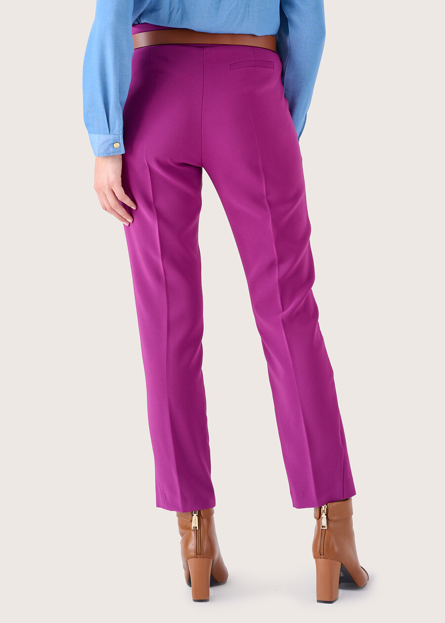 Jacquelid technical fabric trousers VIOLA IRIS Woman , image number 4