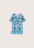 Kurta Claude in crepe BLUE TURCHESE Donna immagine n. 5
