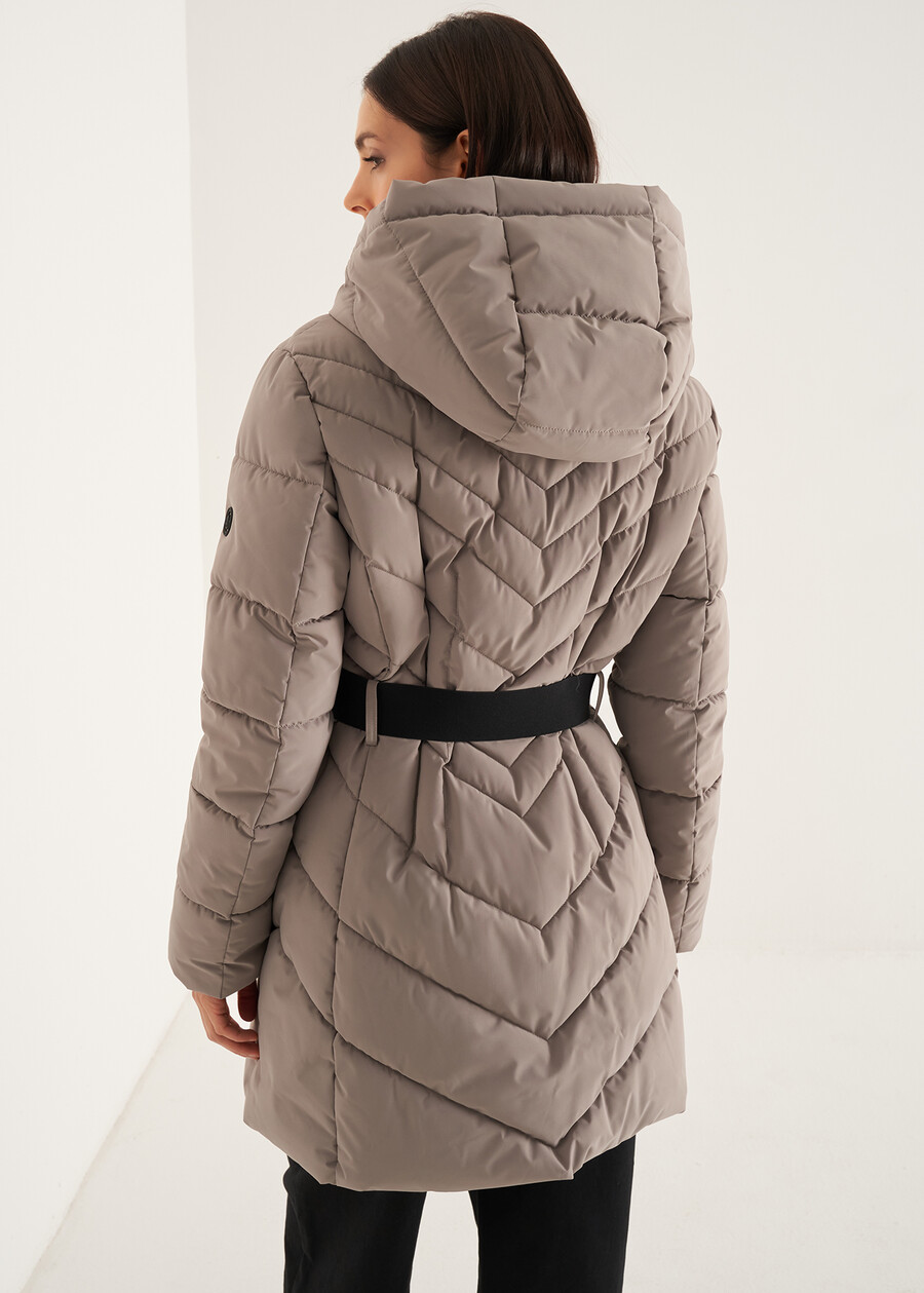 Piky padded jacket with belt BLU MIDNIGHTOYSBL Woman , image number 6