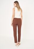 Scarlett bengaline trousers MARRONENERO BLACK Woman image number 4