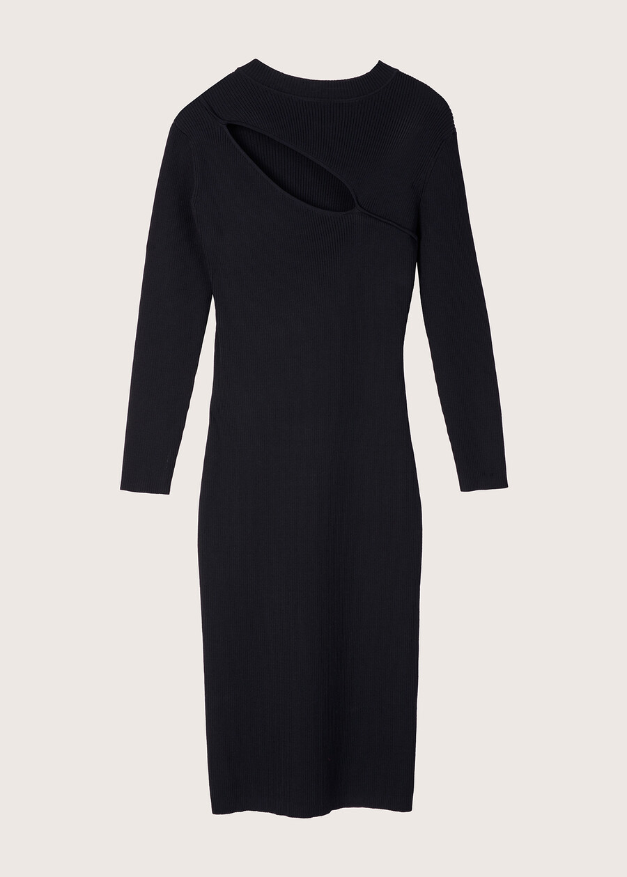 Abito Miami in maglia NERO BLACK Donna , immagine n. 5