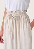 Gonna Gienah in lino e viscosa BEIGE SAFARI Donna immagine n. 3