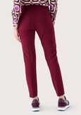 Pantalone Kate in tessuto screp NERO BLACKROSSO SYRAH Donna immagine n. 6