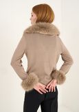 Colett cardigan with faux fur NERO BLACKGOLD Woman image number 4