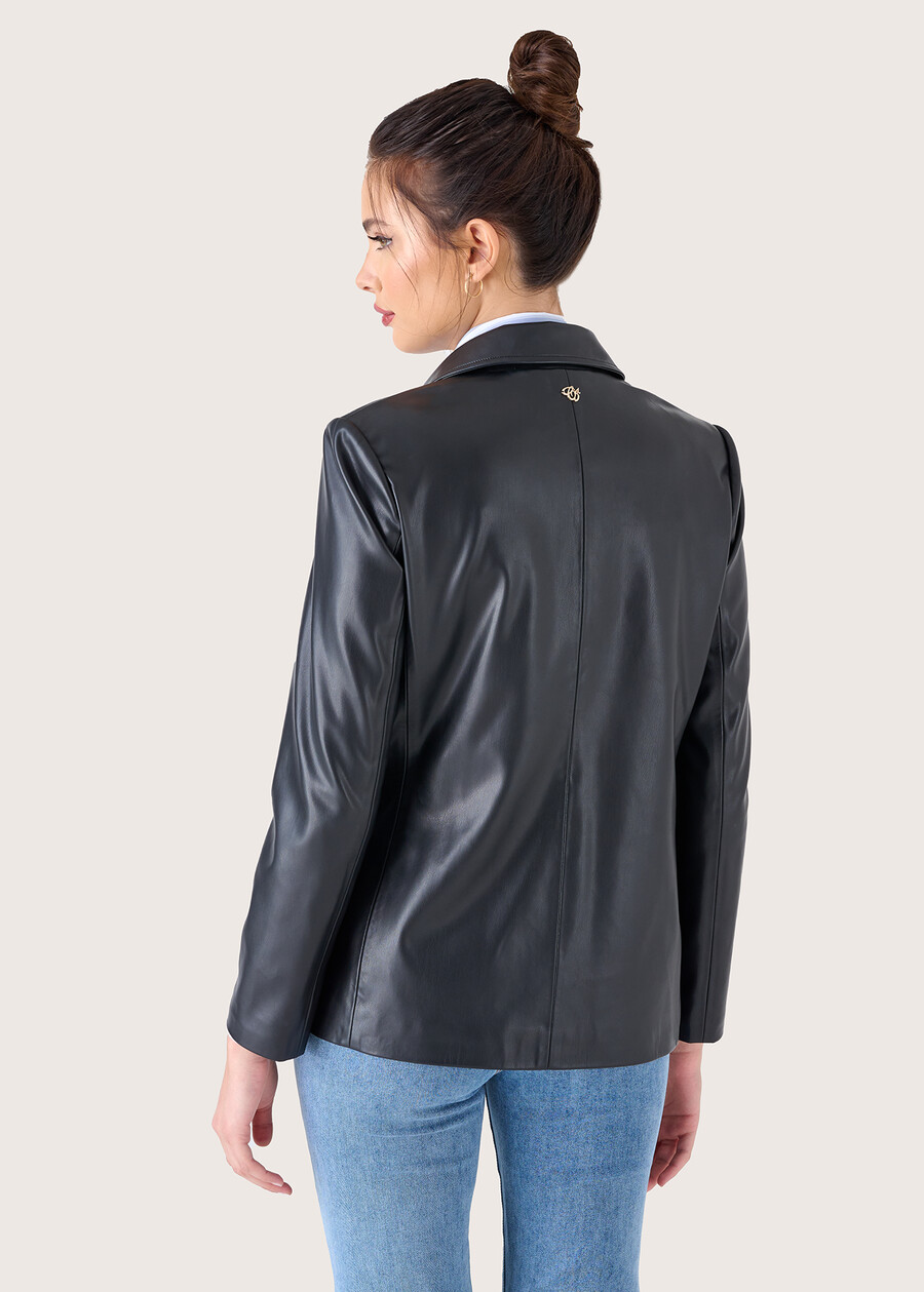 Gyl eco-leather jacket NERO BLACK Woman , image number 4