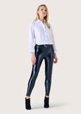 Leggings Lizzie in ecopelle NERO BLACKGRIGIO GUN METAL Donna immagine n. 1