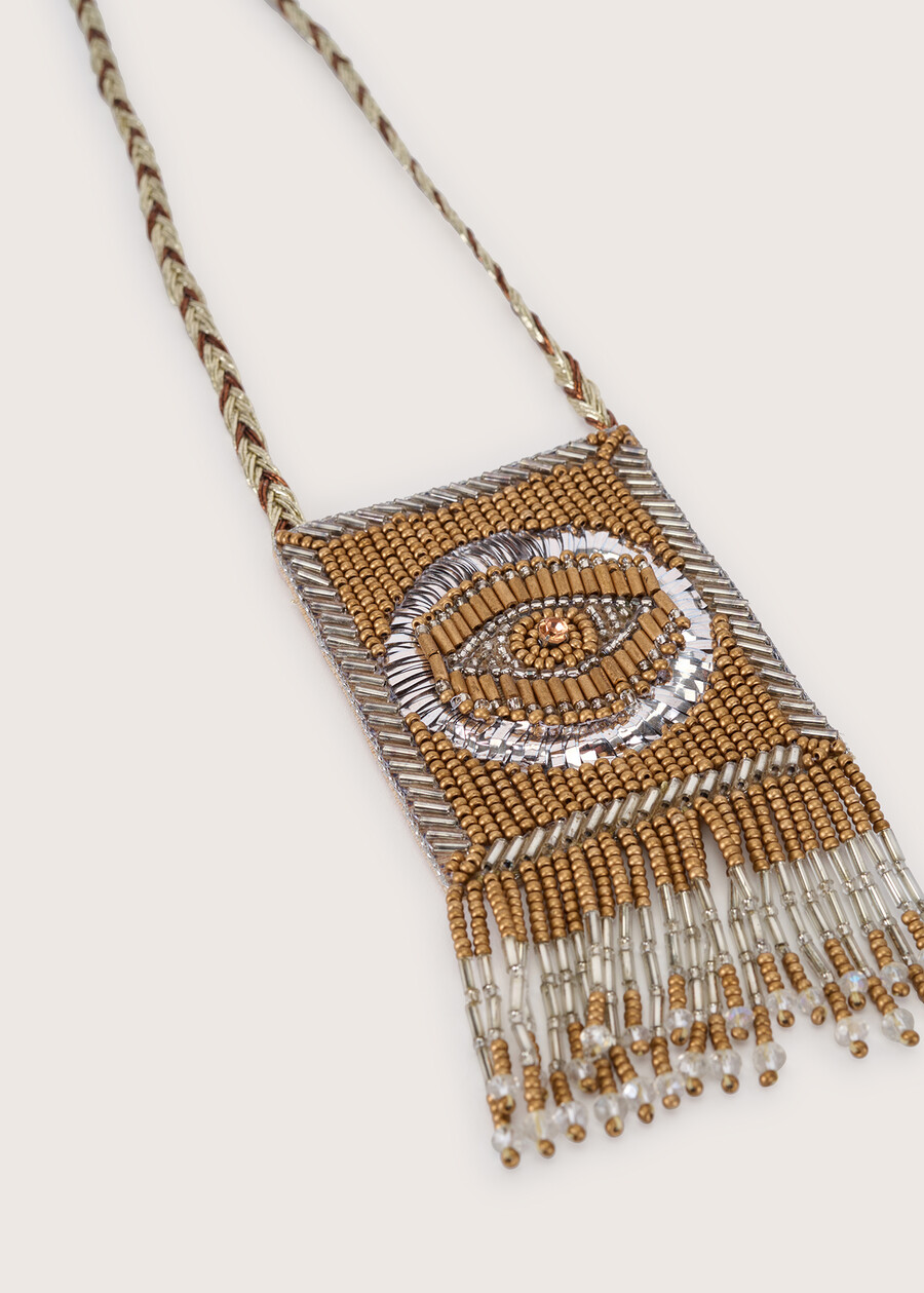 Calicanto beaded necklace GOLD Woman , image number 3