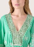 Abito corto 100% cotone VERDE BANDIERA Donna immagine n. 2