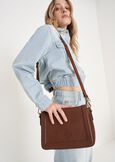 Tracolla Balema 100% vera pelle MARRONE Donna immagine n. 1