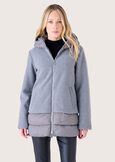 Potter double fabric down jacket GRIGIO CLOUD Woman image number 1
