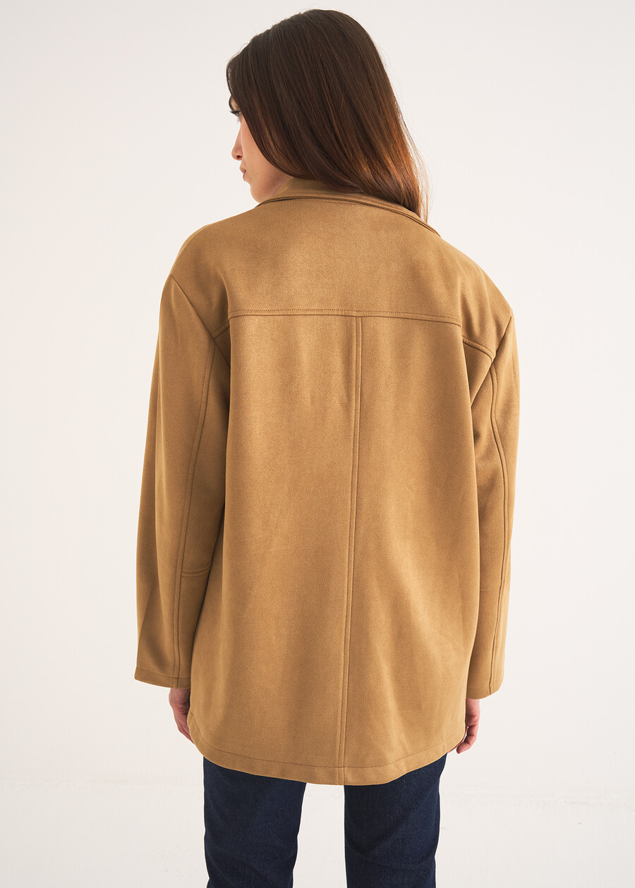 Galy faux leather jacket MARRONE TERRA Woman , image number 4