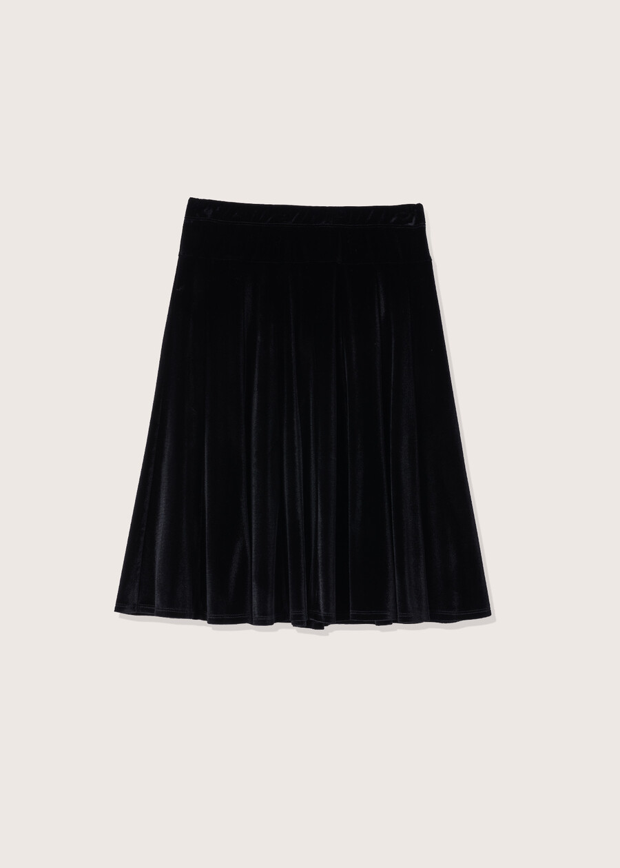 Gennifer velvet skirt NERO BLACK Woman , image number 1