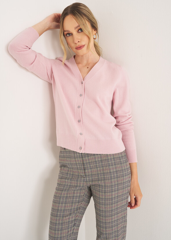 Cardigan Cash in pura lana ROSA Donna null