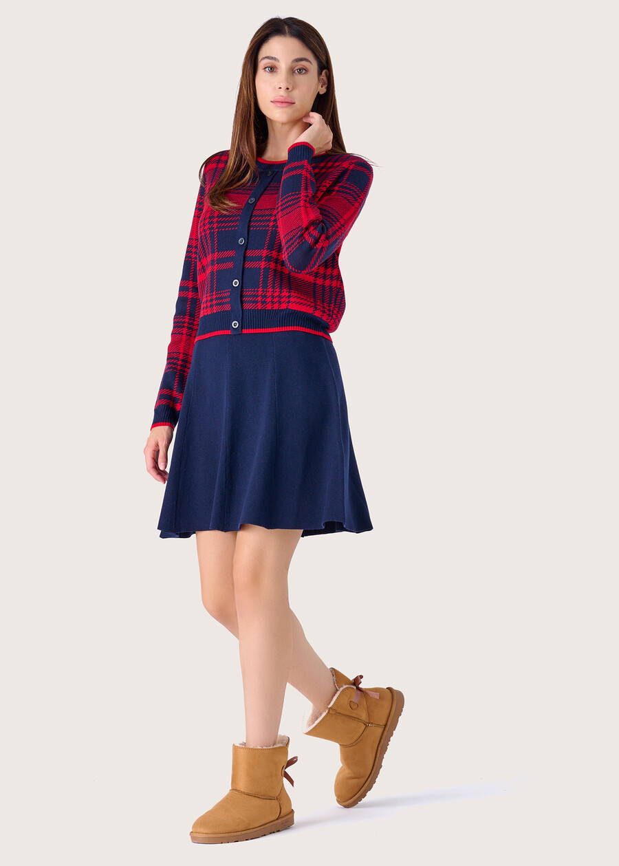 Gaya knitted full skirt BLUE OLTREMARE  Woman , image number 1