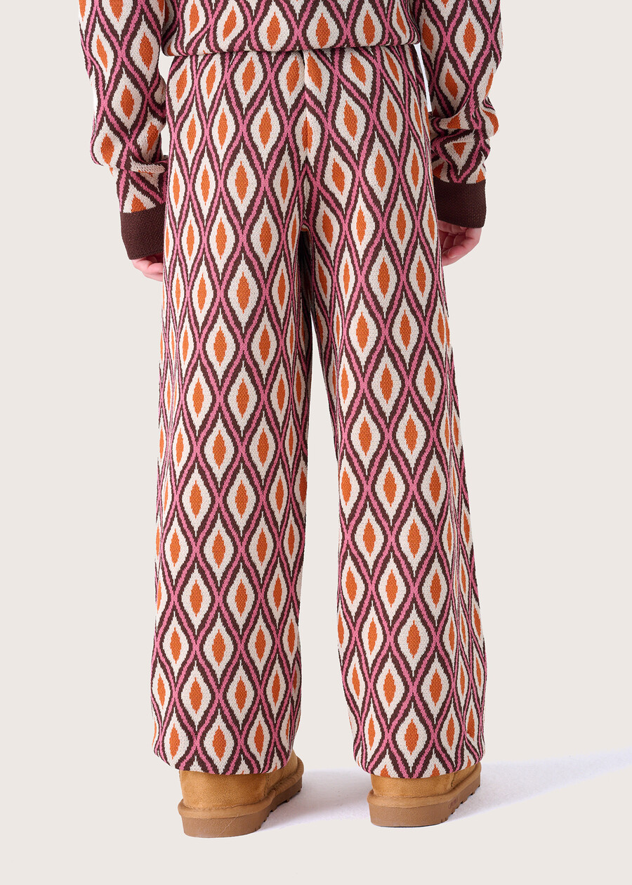 Pantalone da bimba Perrys in maglia MARRONE CASTAGNA Donna , immagine n. 4